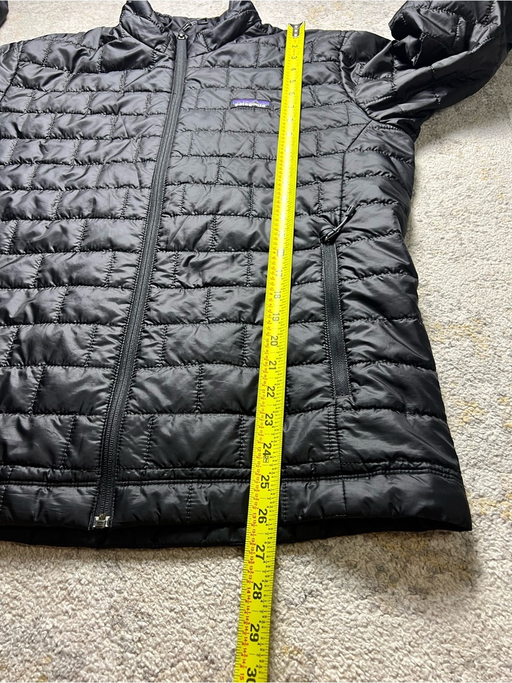 Patagonia Nano Puff Jacket Mens Medium Black Full Zip Insulated Outdoor EUC - Picture 11 of 11